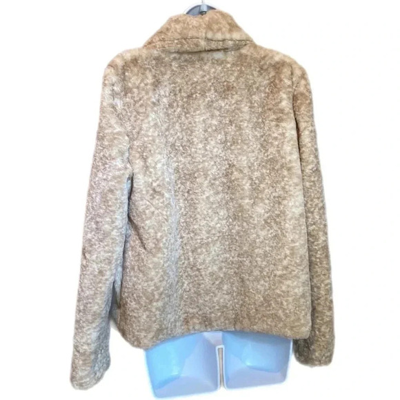 Soft faux fur cardigan jacket, Bb Dakota, size L, Lined, Worn 2x! - Picture 6 of 10